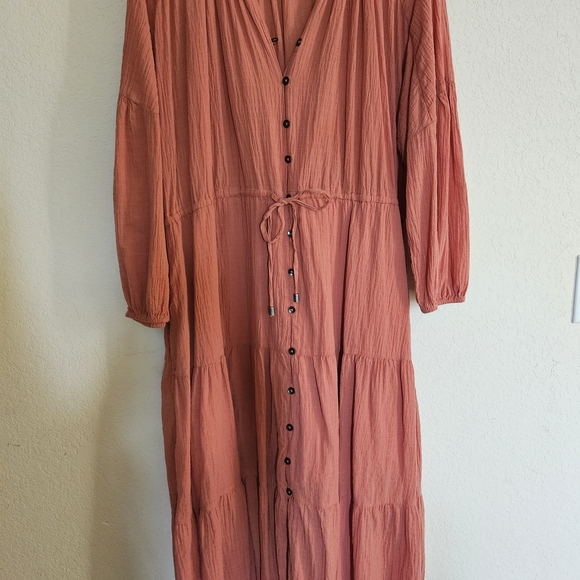 Universal Thread Rust Long Sleeve Dress - Picture 5 of 5
